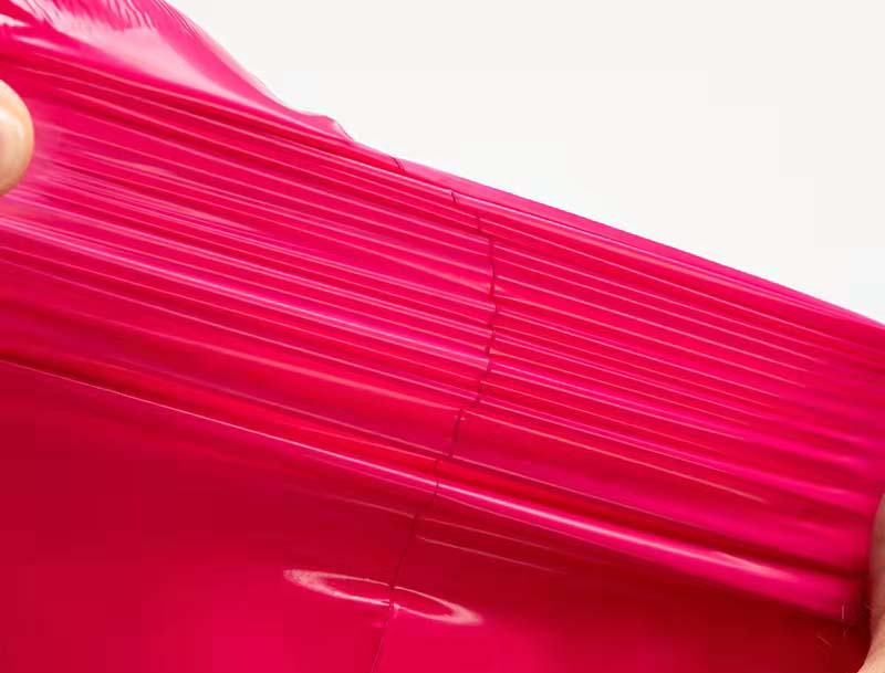 铁山港玫红色快递袋-05