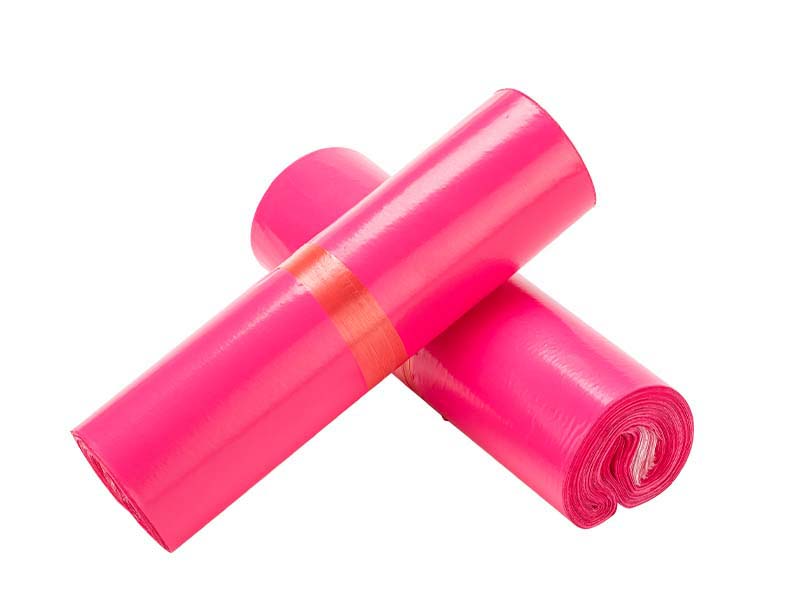 铁山港玫红色快递袋-02